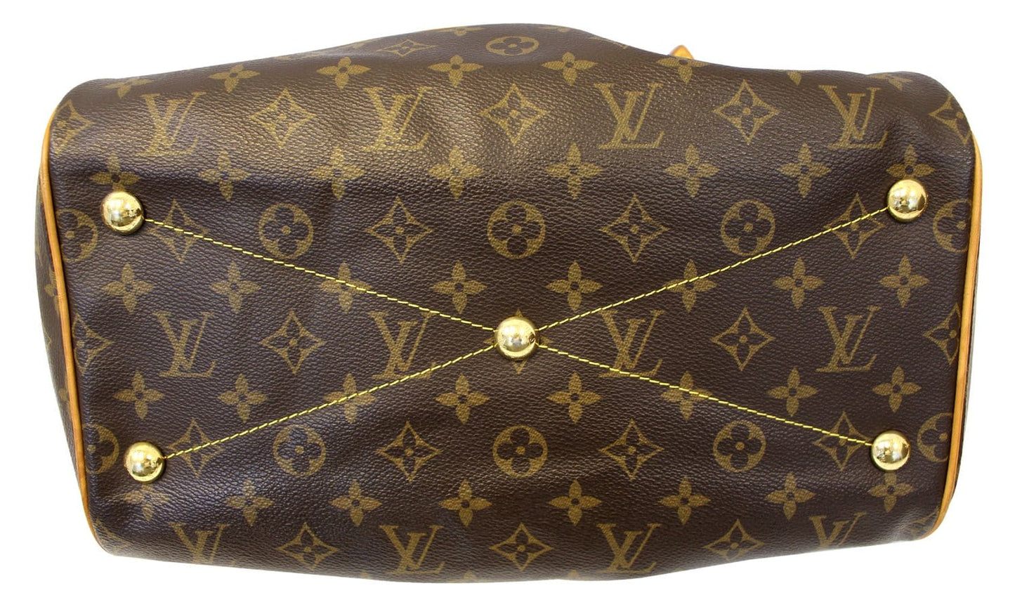 LOUIS VUITTON Monogram Tivoli GM Brown Tote Shoulder Bag