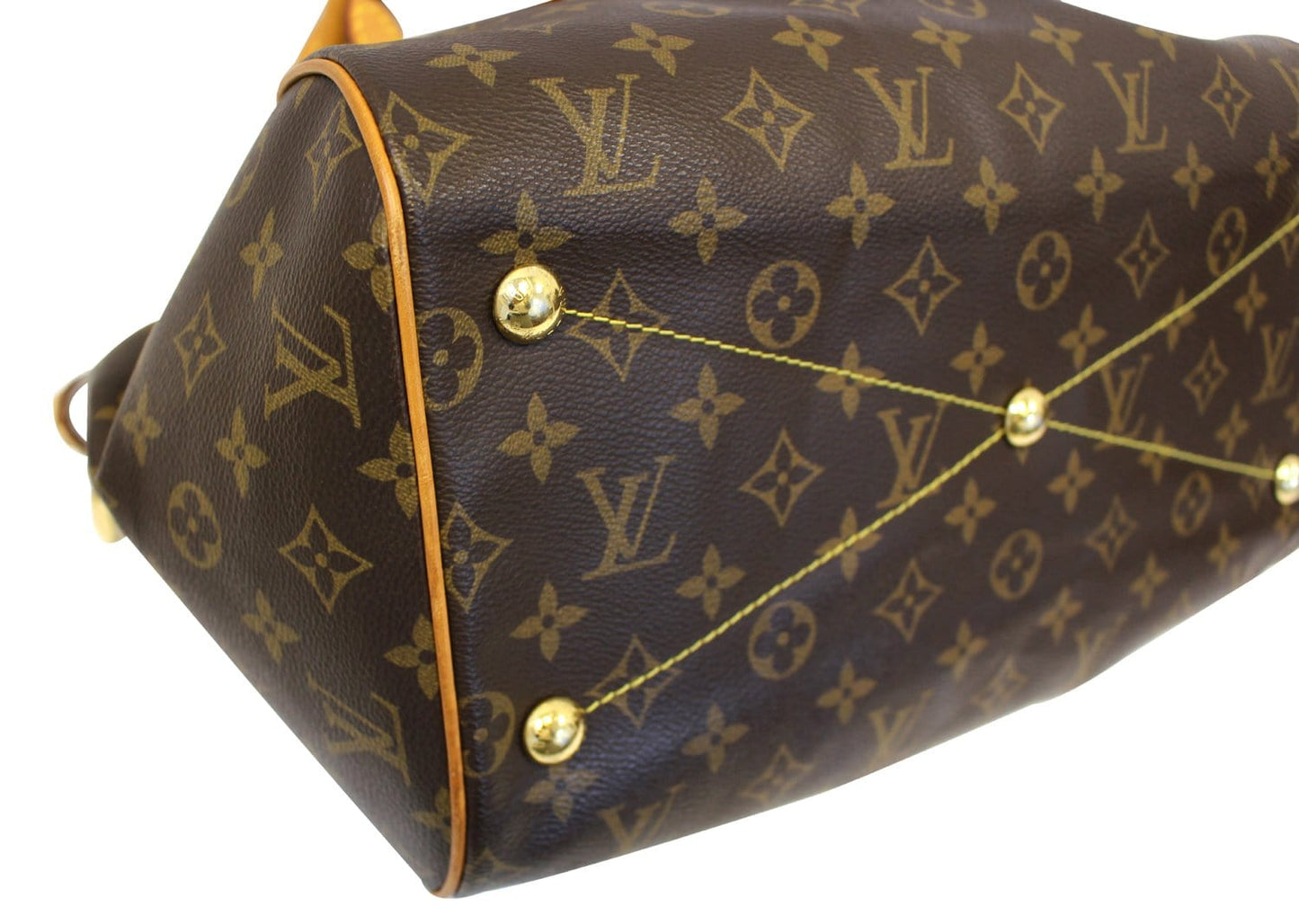 LOUIS VUITTON Monogram Tivoli GM Brown Tote Shoulder Bag