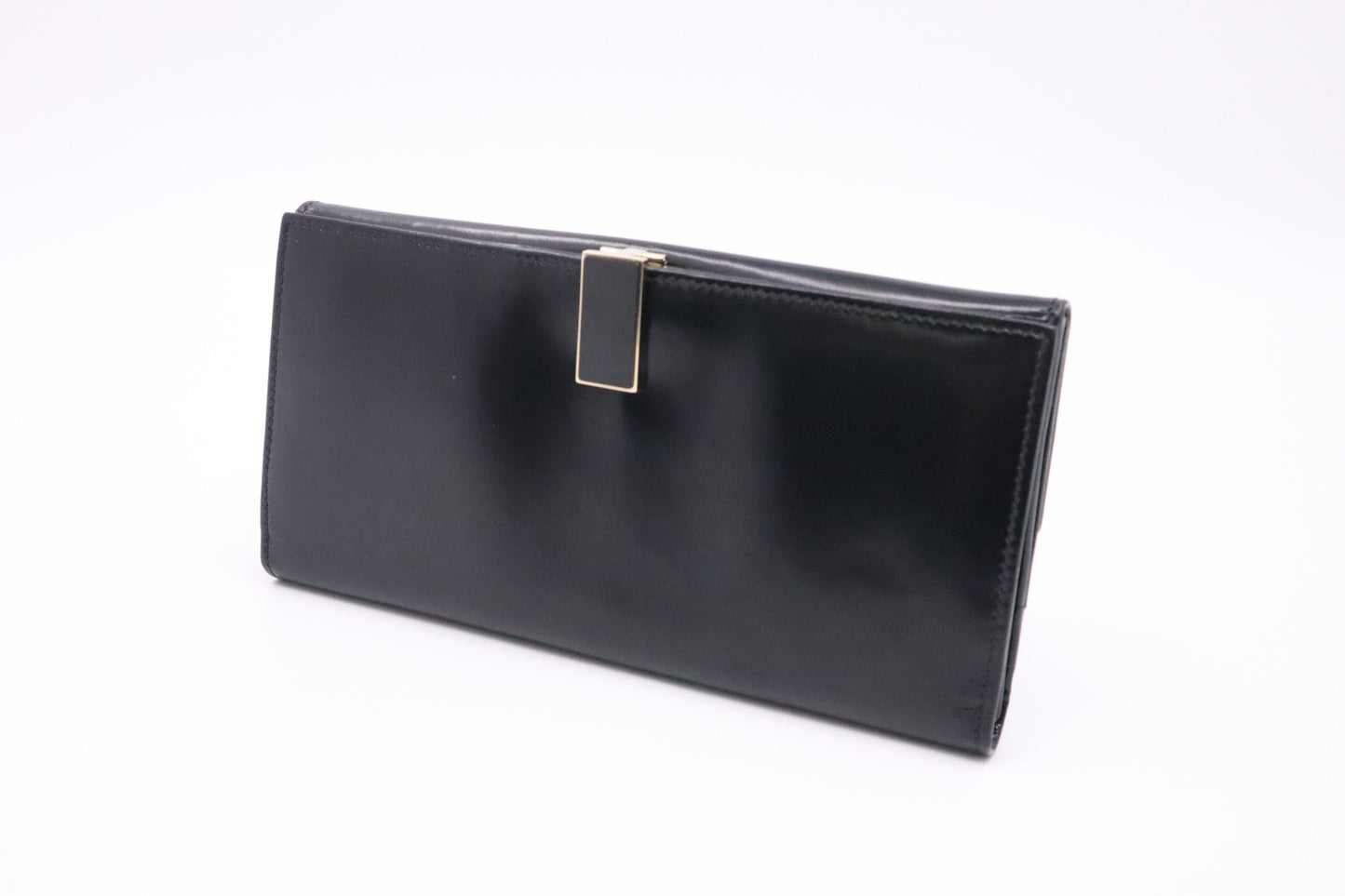 Gucci Long Wallet in Black Patent Leather