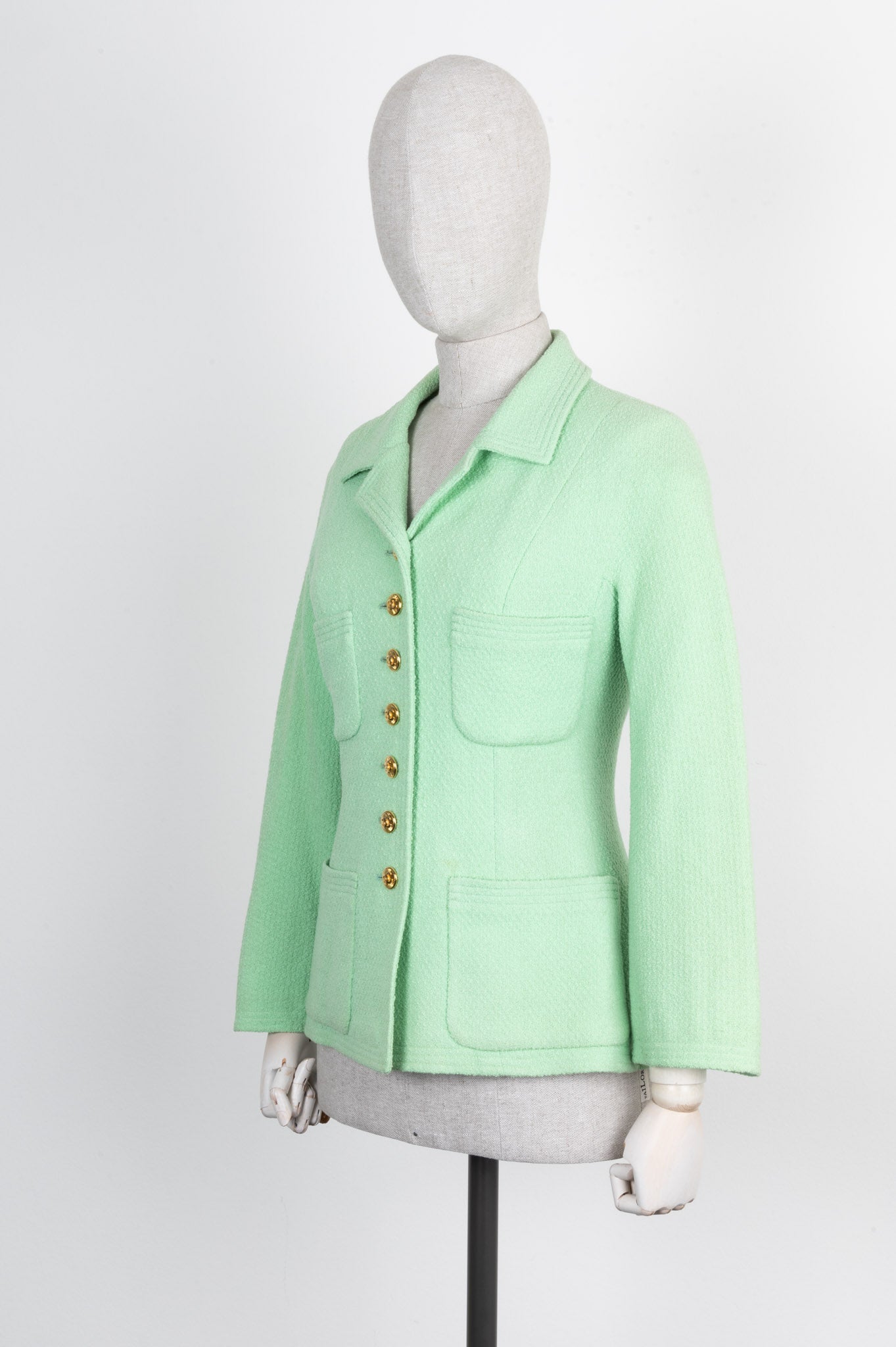 CHANEL Jacket Tweed Mint