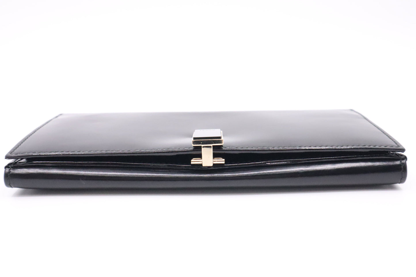 Gucci Long Wallet in Black Patent Leather