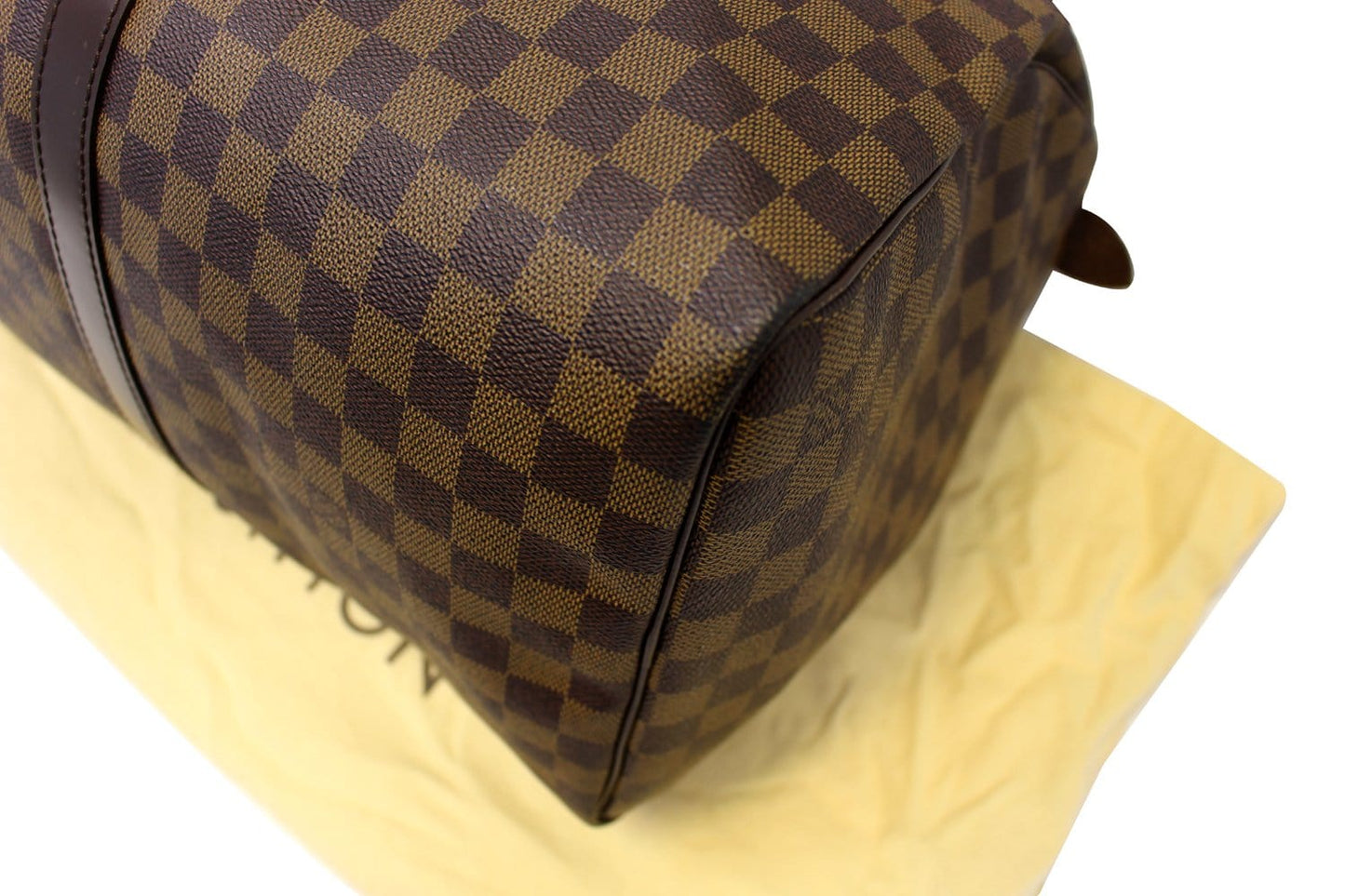 LOUIS VUITTON Damier Ebene Keepall 50 Boston Travel Bag