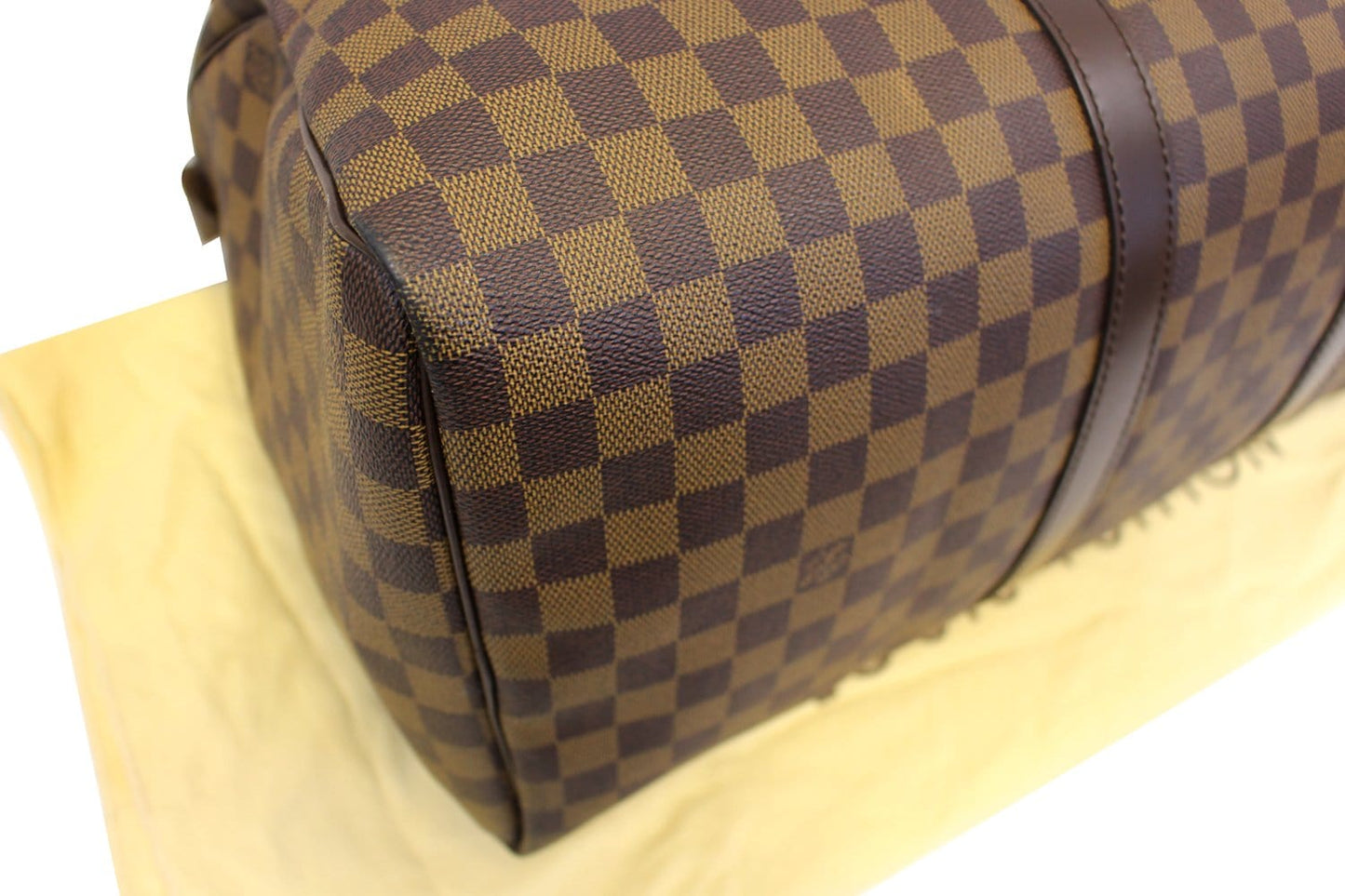 LOUIS VUITTON Damier Ebene Keepall 50 Boston Travel Bag
