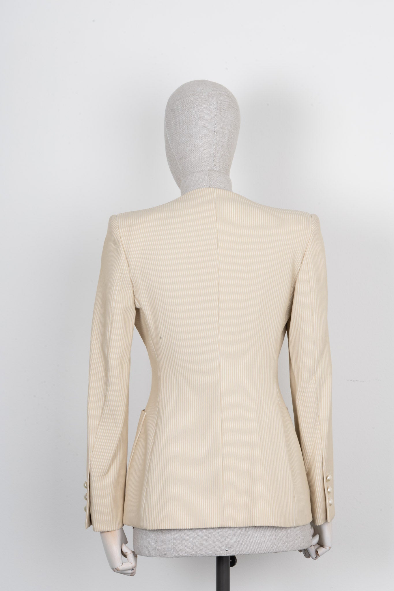 CHANEL Jacket Striped Beige 01P