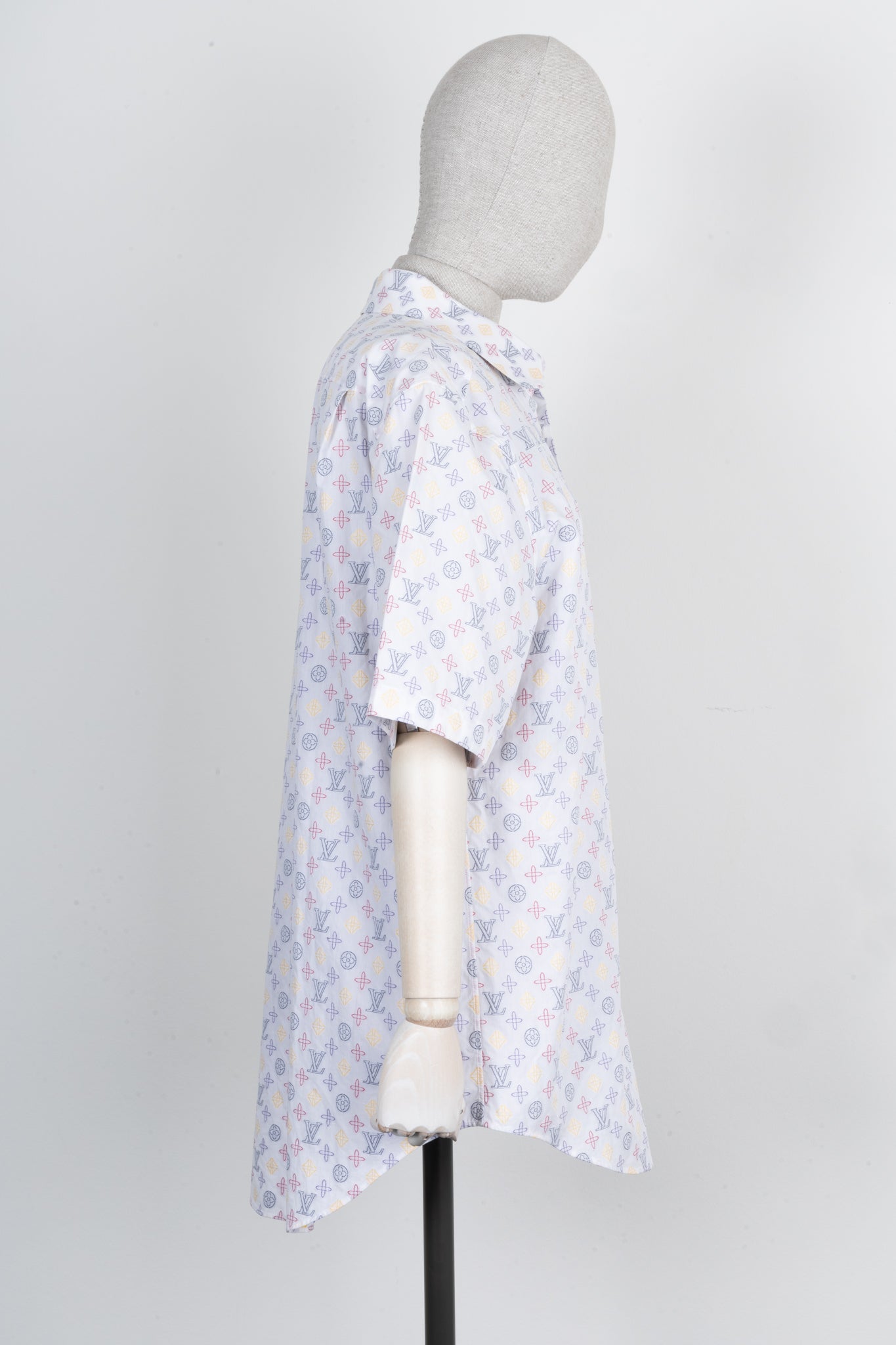 LOUIS VUITTON MNG Short Sleeve Shirt White