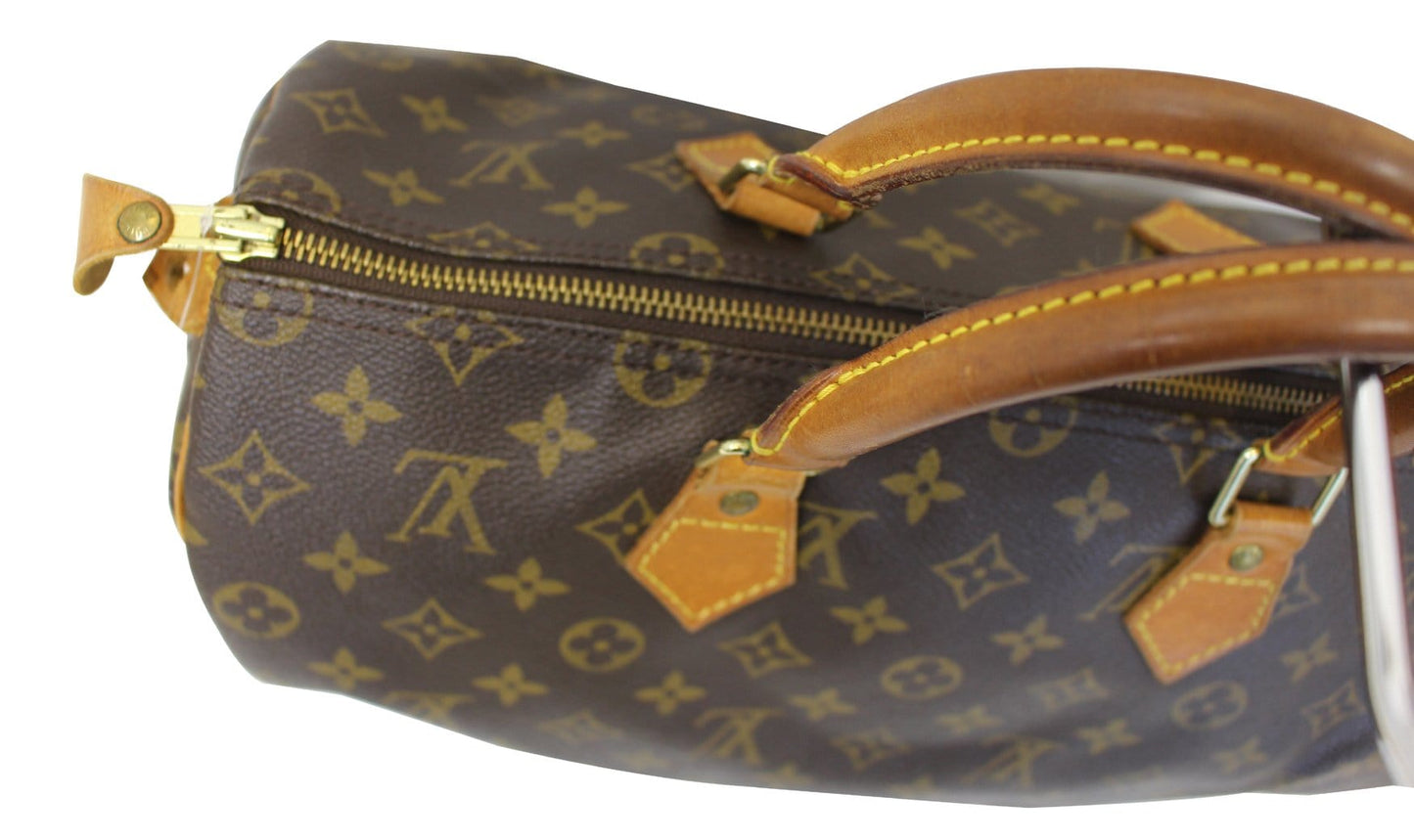 LOUIS VUITTON Monogram Canvas Speedy 35 Satchel  Bag
