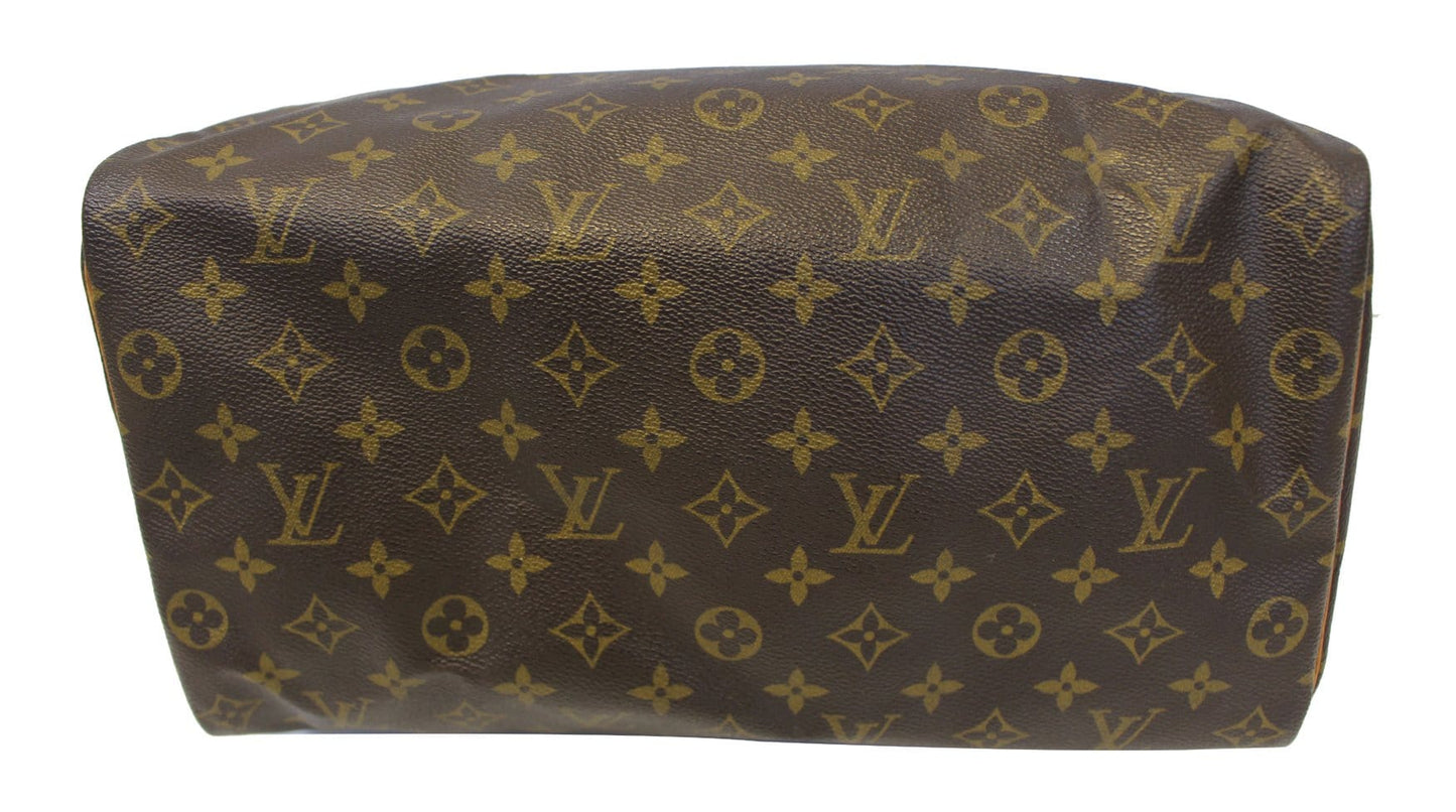 LOUIS VUITTON Monogram Canvas Speedy 35 Satchel  Bag