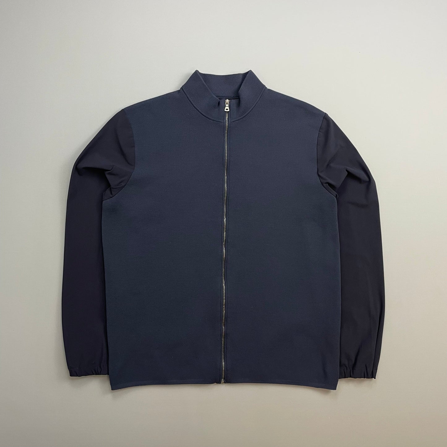Prada Sport Navy SS00 Lightweight Zip-Through Nylon Panelled Jacket