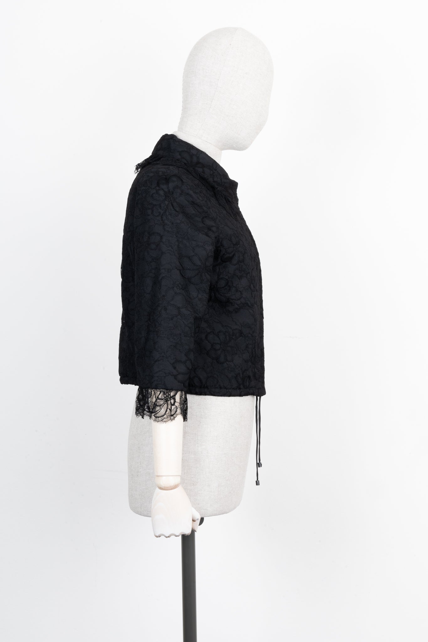 CHANEL Jacket Lace 01C Black