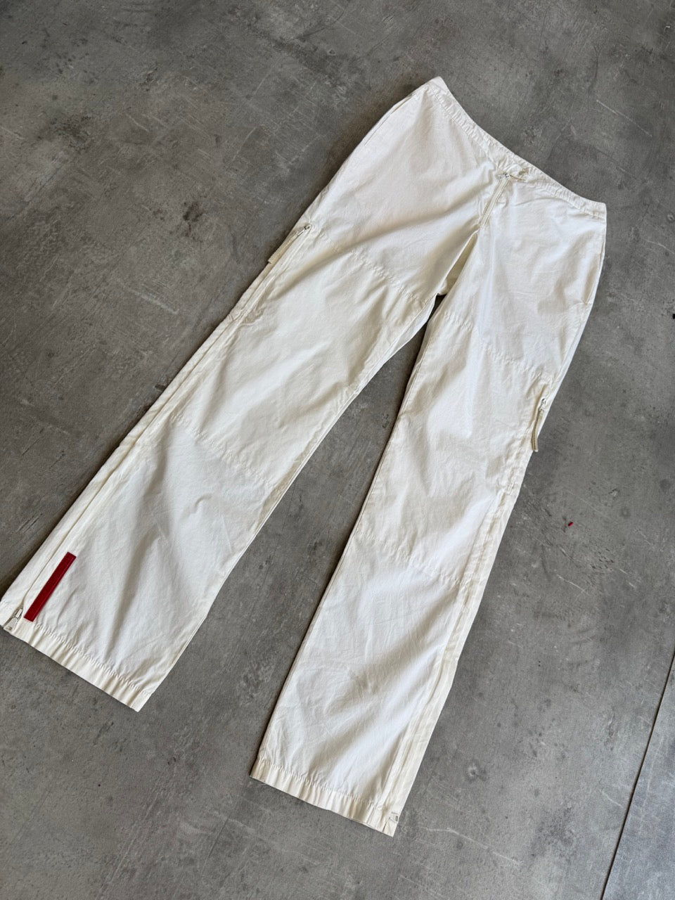 Prada White Technical Utility Tro rs