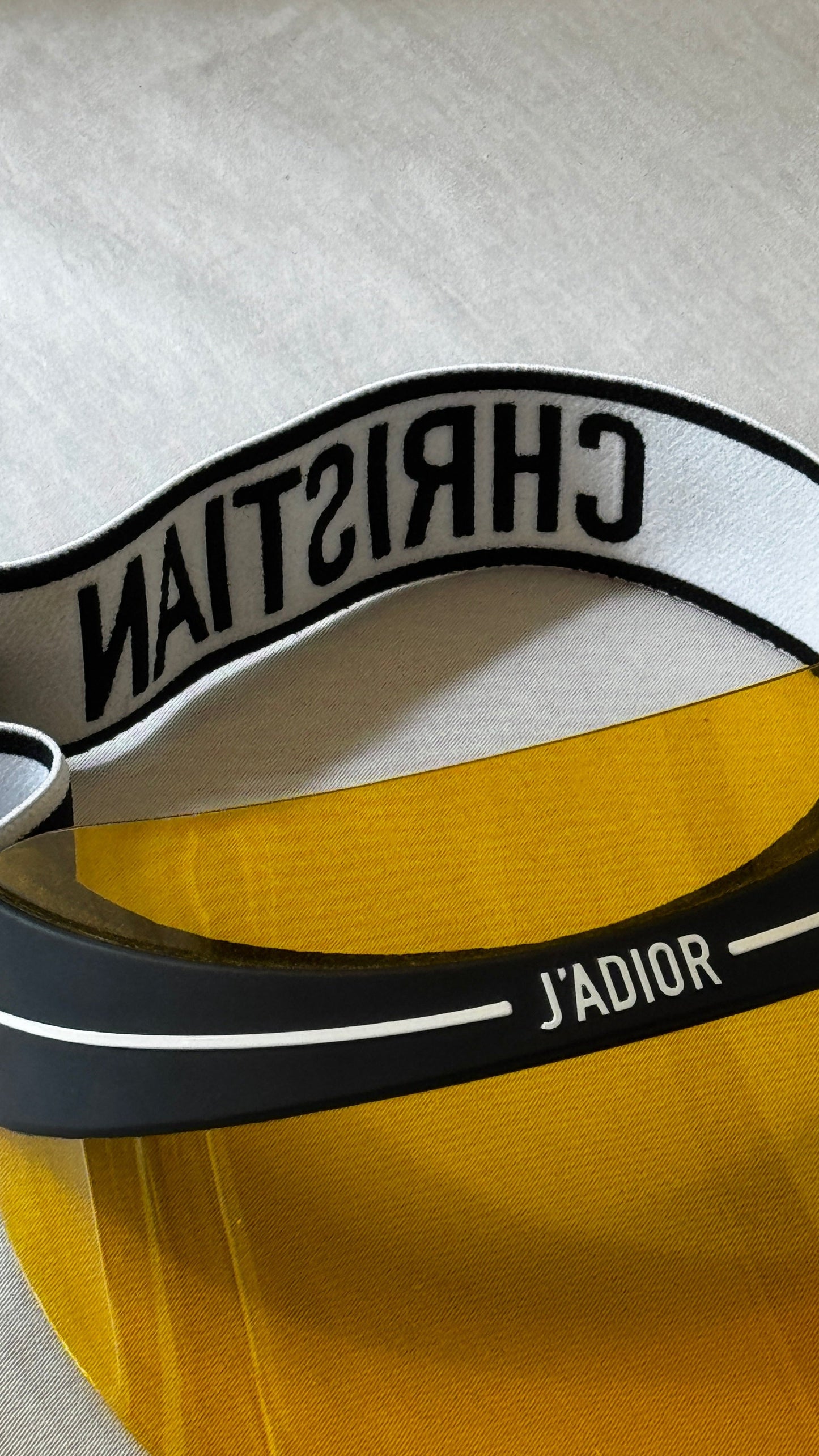 CHRISTIAN DIOR DiorClub1 Visor Yellow
