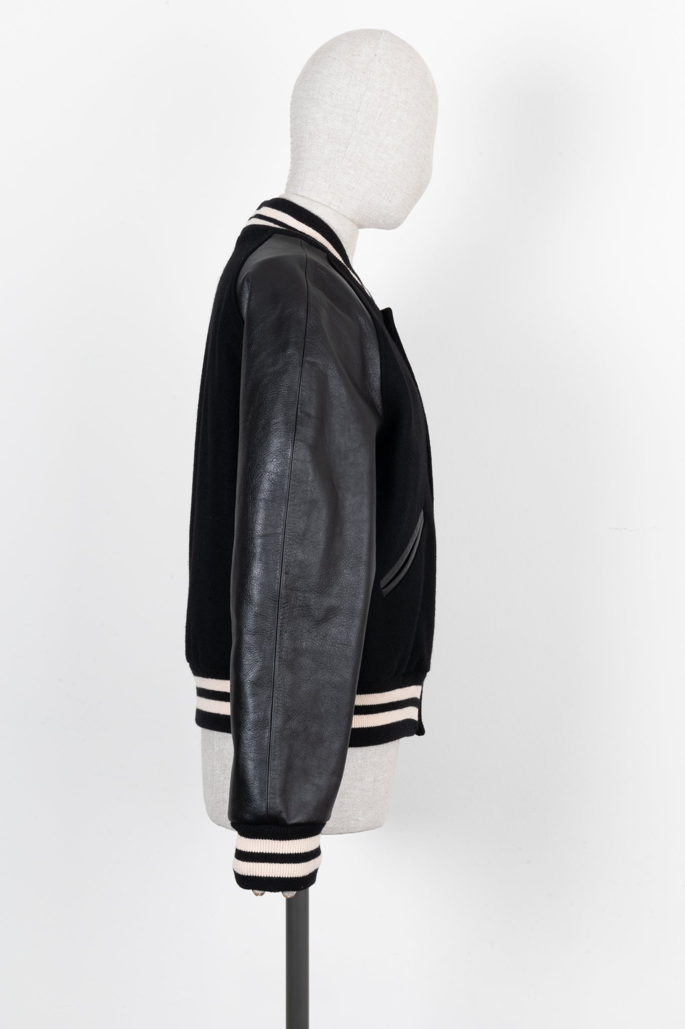 GUCCI 2021 Leather Bomber Jacket Black