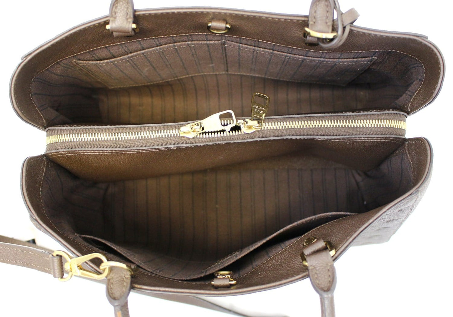 LOUIS VUITTON Terre Monogram Empreinte Montaigne GM Shoulder Bag