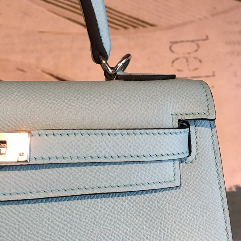 Top Quality Kelly Light Blue For Women SiTop Qualityer Toned Hardware 10in/25cm