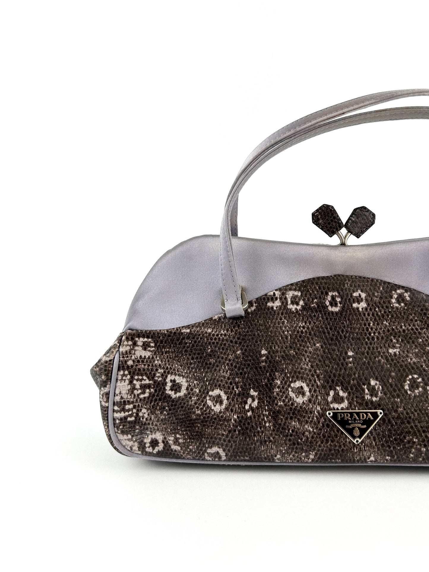 Prada Milano Python Clip Handbag