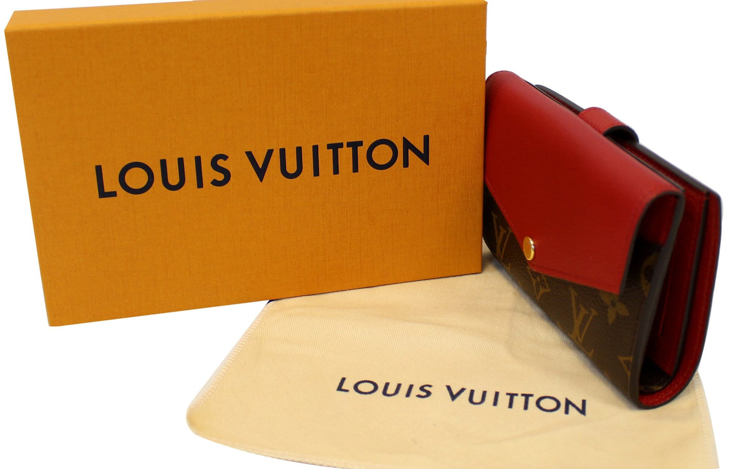 LOUIS VUITTON Cerise Monogram Canvas Pallas Compact Wallet