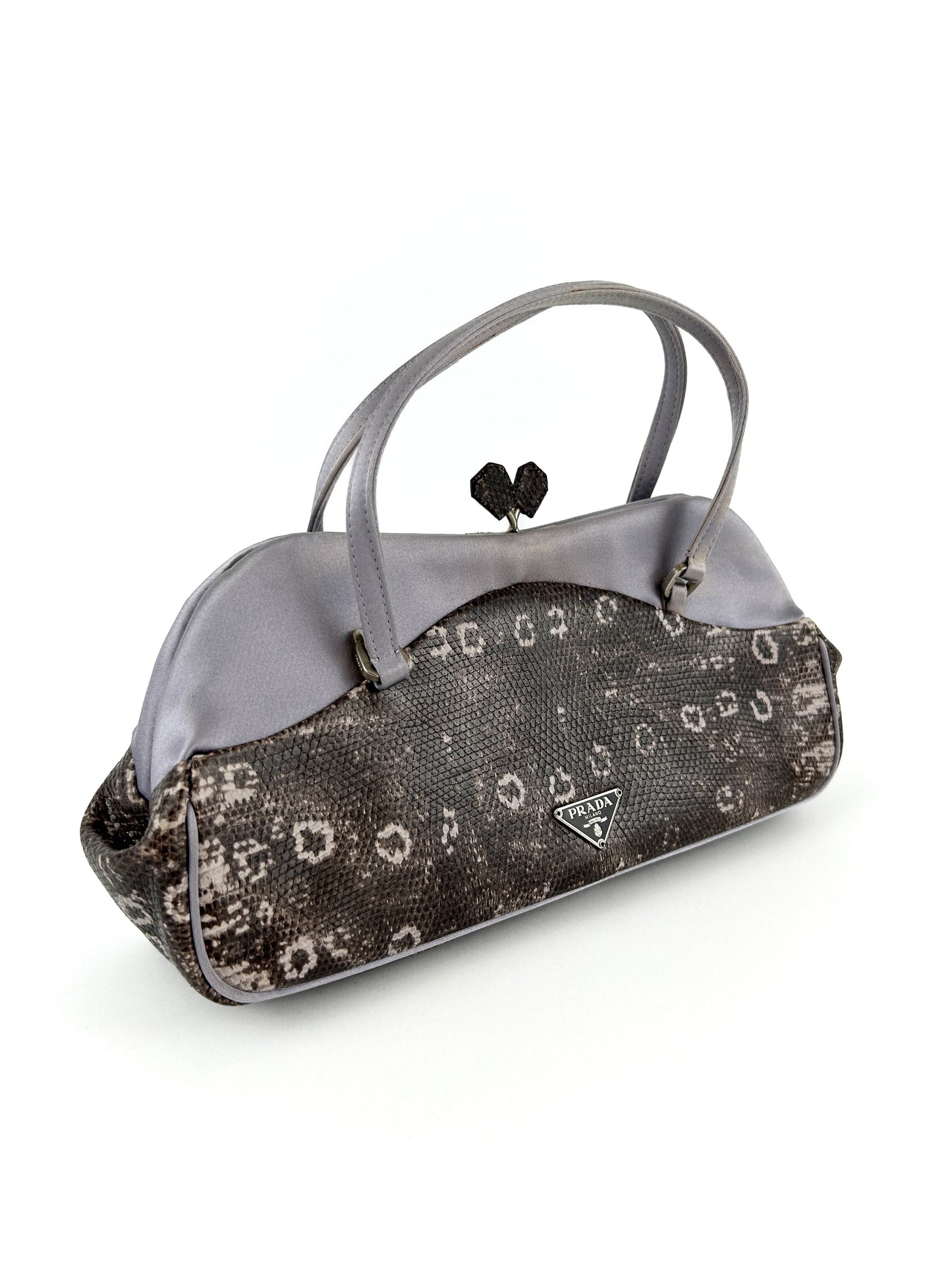 Prada Milano Python Clip Handbag
