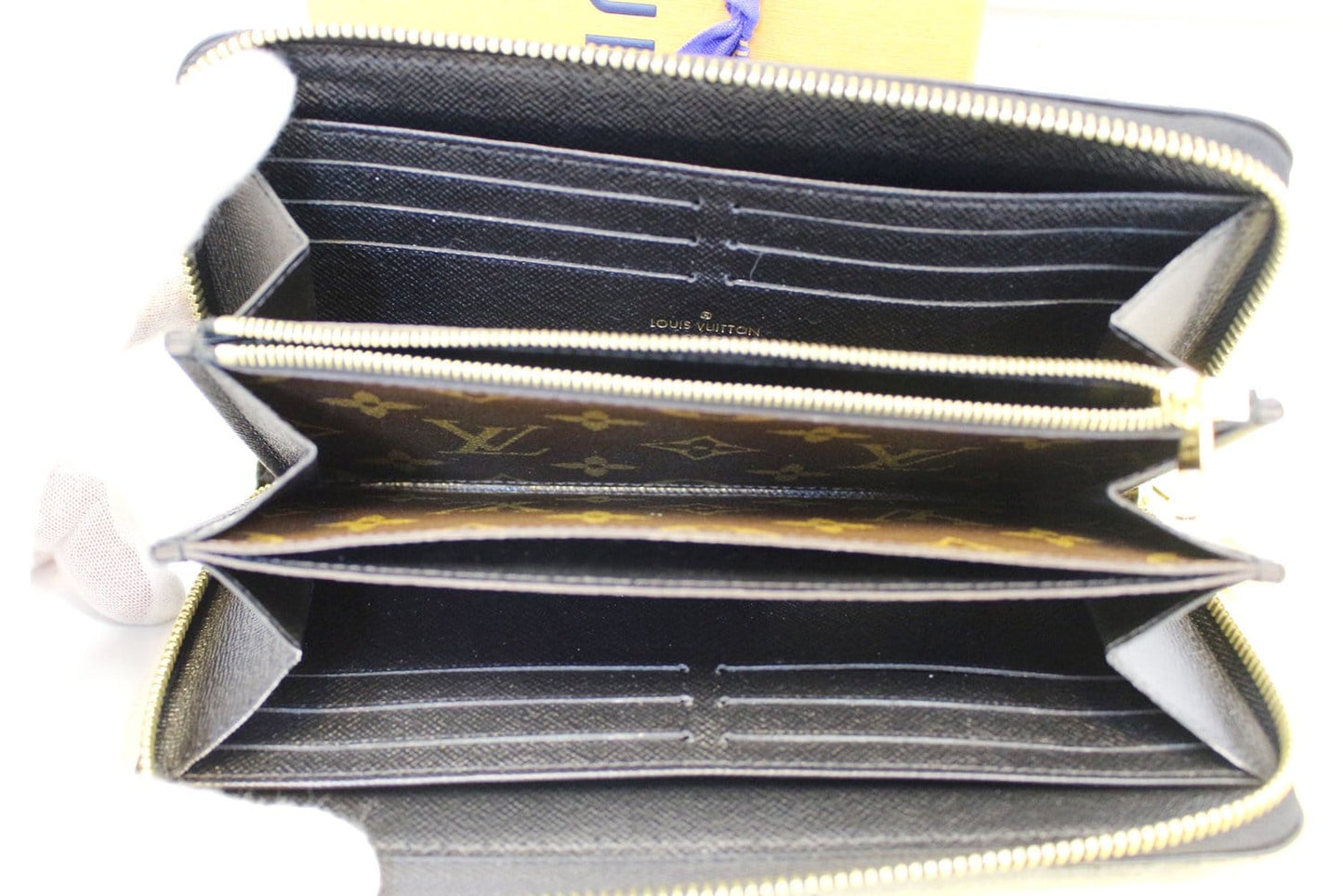 LOUIS VUITTON Monogram Canvas Zippy Retiro Wallet Noir Black