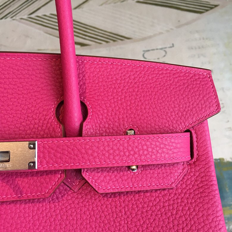 Top Quality Birkin Pink For Women SiTop Qualityer Toned Hardware 11.8in/30cm