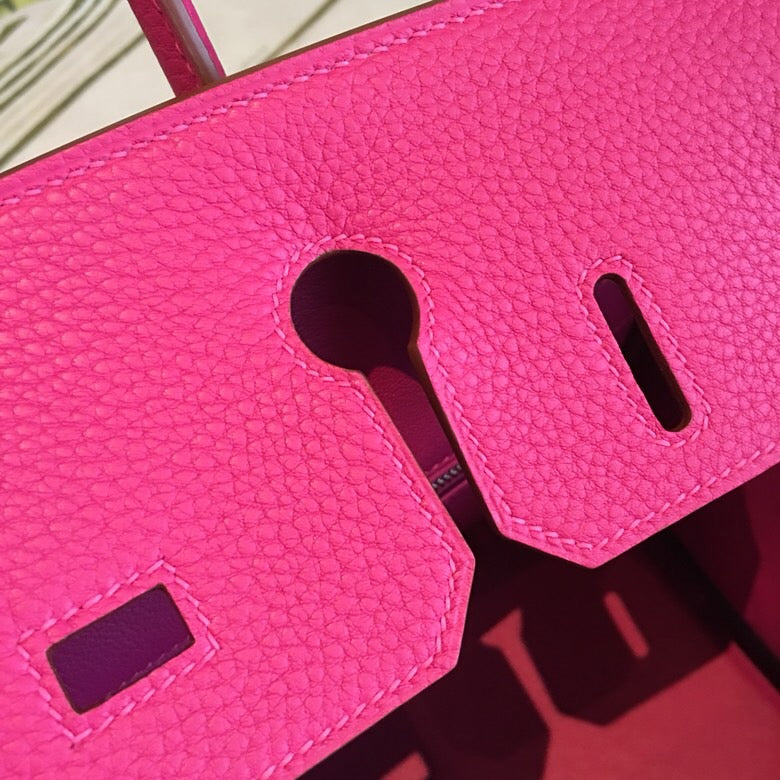 Top Quality Birkin Pink For Women SiTop Qualityer Toned Hardware 11.8in/30cm