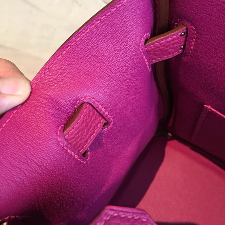 Top Quality Birkin Pink For Women SiTop Qualityer Toned Hardware 11.8in/30cm