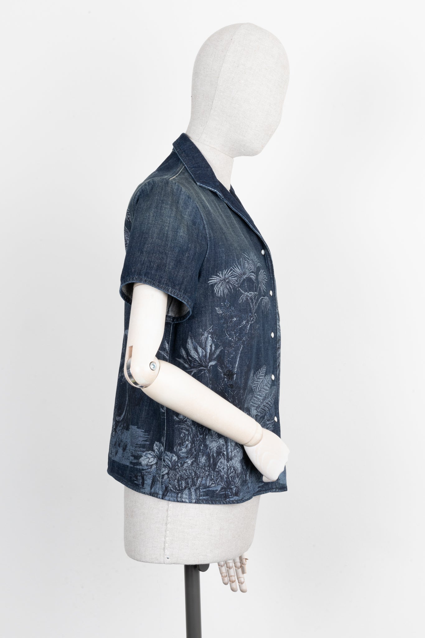 CHRISTIAN DIOR Palm Print Denim Jacket