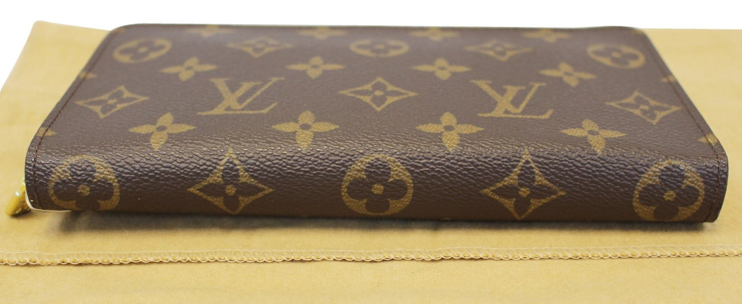 LOUIS VUITTON Monogram Canvas Brown Porte Monnaie Zippy Wallet