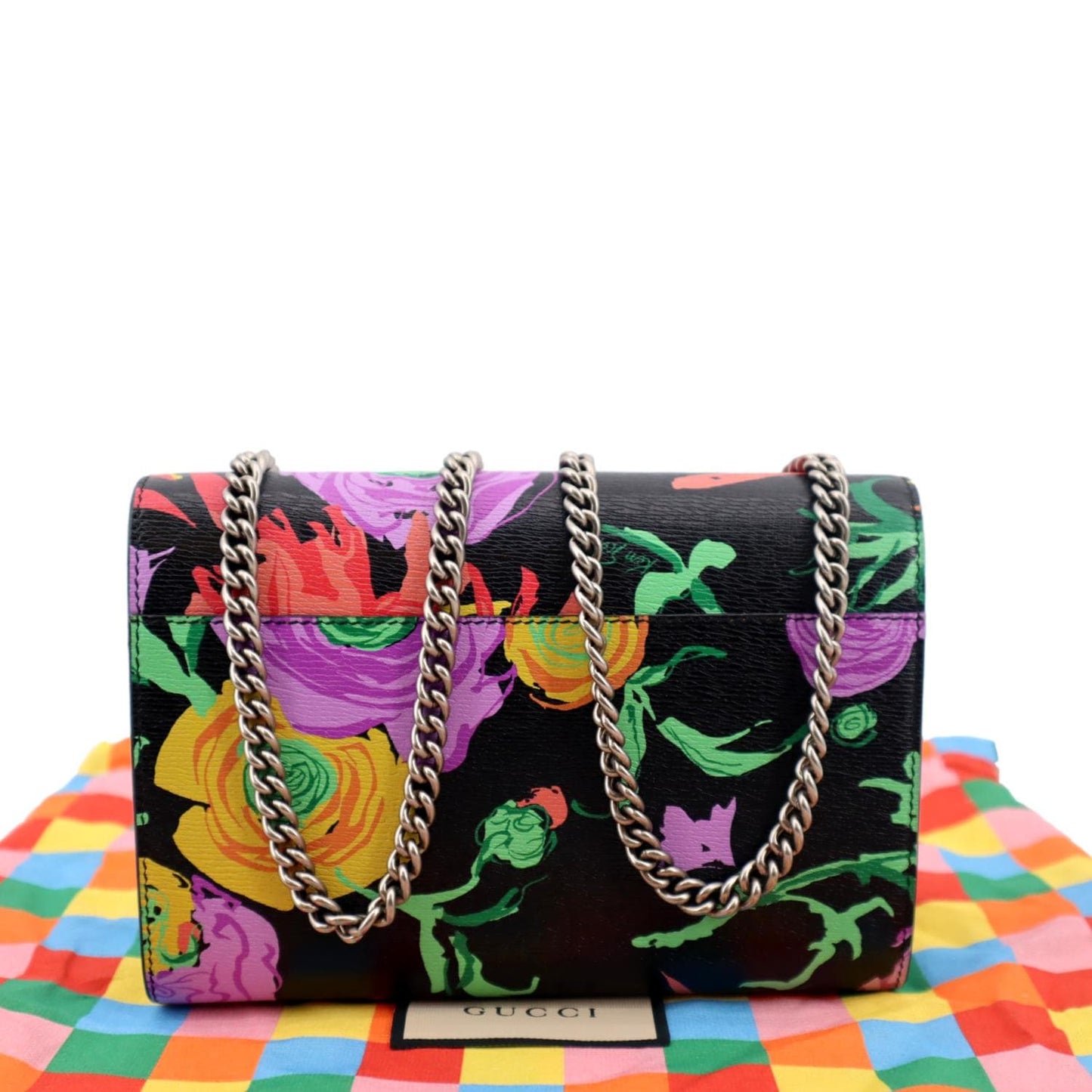 GUCCI Ken Scott Dionysus Printed Leather Shoulder Bag Multicolor