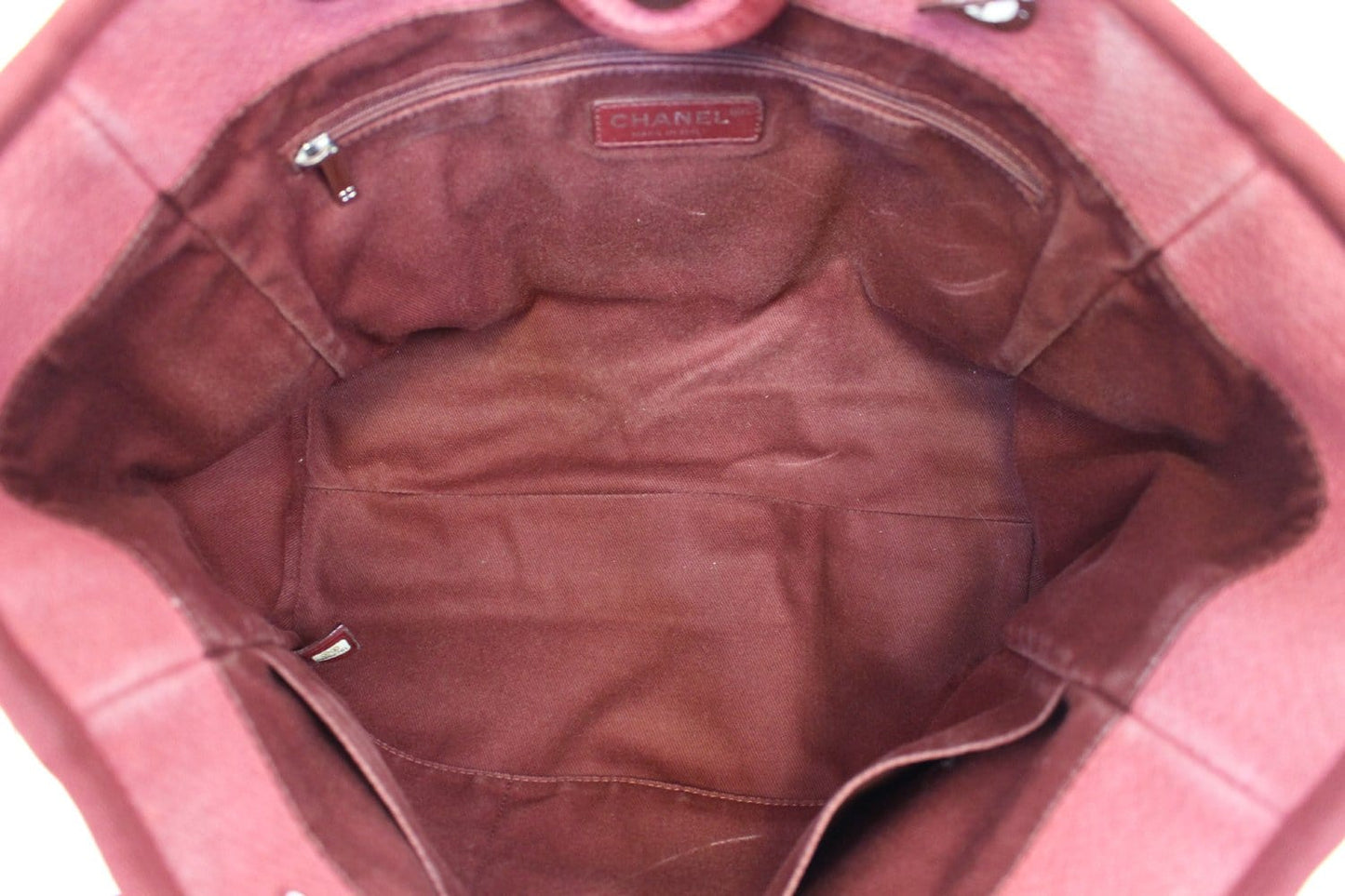 CHANEL Hot Pink Canvas Deauville Medium Tote Bag