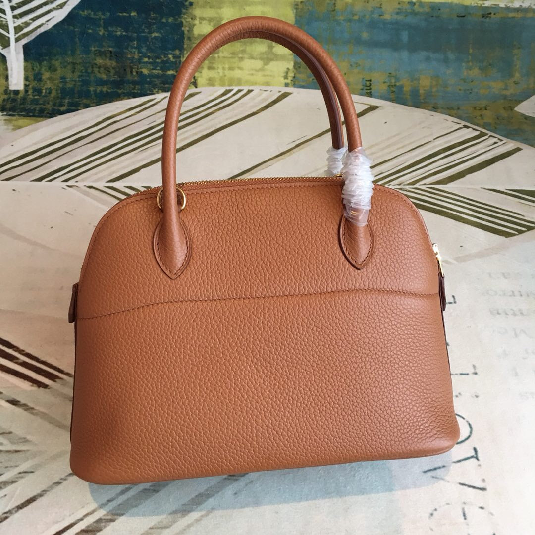 Top Quality Bolide Bag Brown For Women SiTop Qualityer Toned Hardware 12.6in/32cm