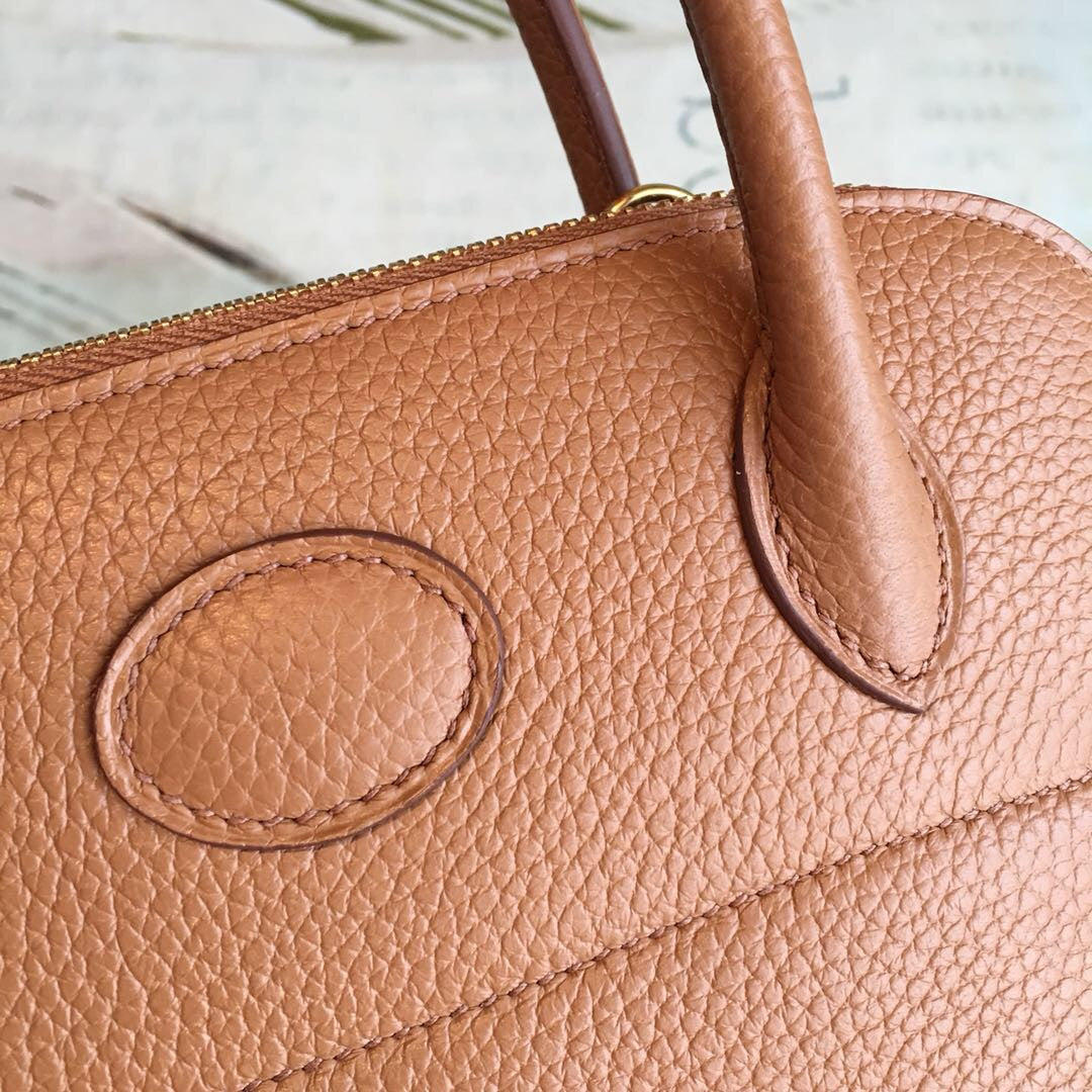 Top Quality Bolide Bag Brown For Women SiTop Qualityer Toned Hardware 12.6in/32cm