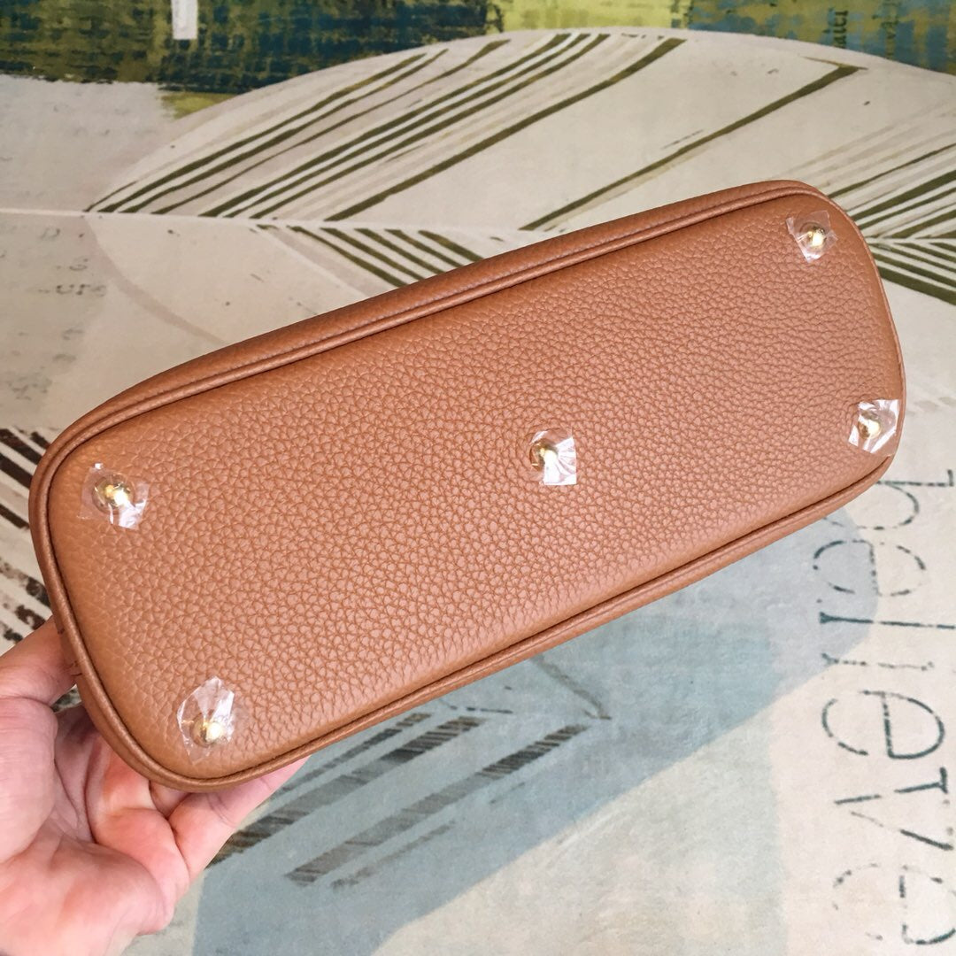 Top Quality Bolide Bag Brown For Women SiTop Qualityer Toned Hardware 12.6in/32cm