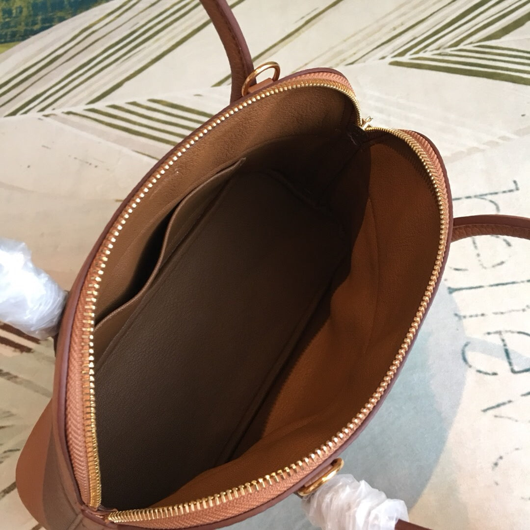 Top Quality Bolide Bag Brown For Women SiTop Qualityer Toned Hardware 12.6in/32cm