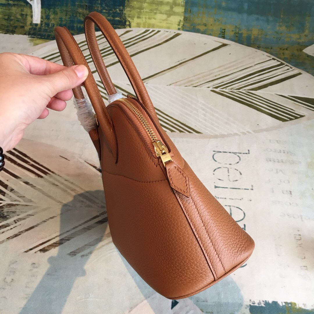 Top Quality Bolide Bag Brown For Women SiTop Qualityer Toned Hardware 12.6in/32cm