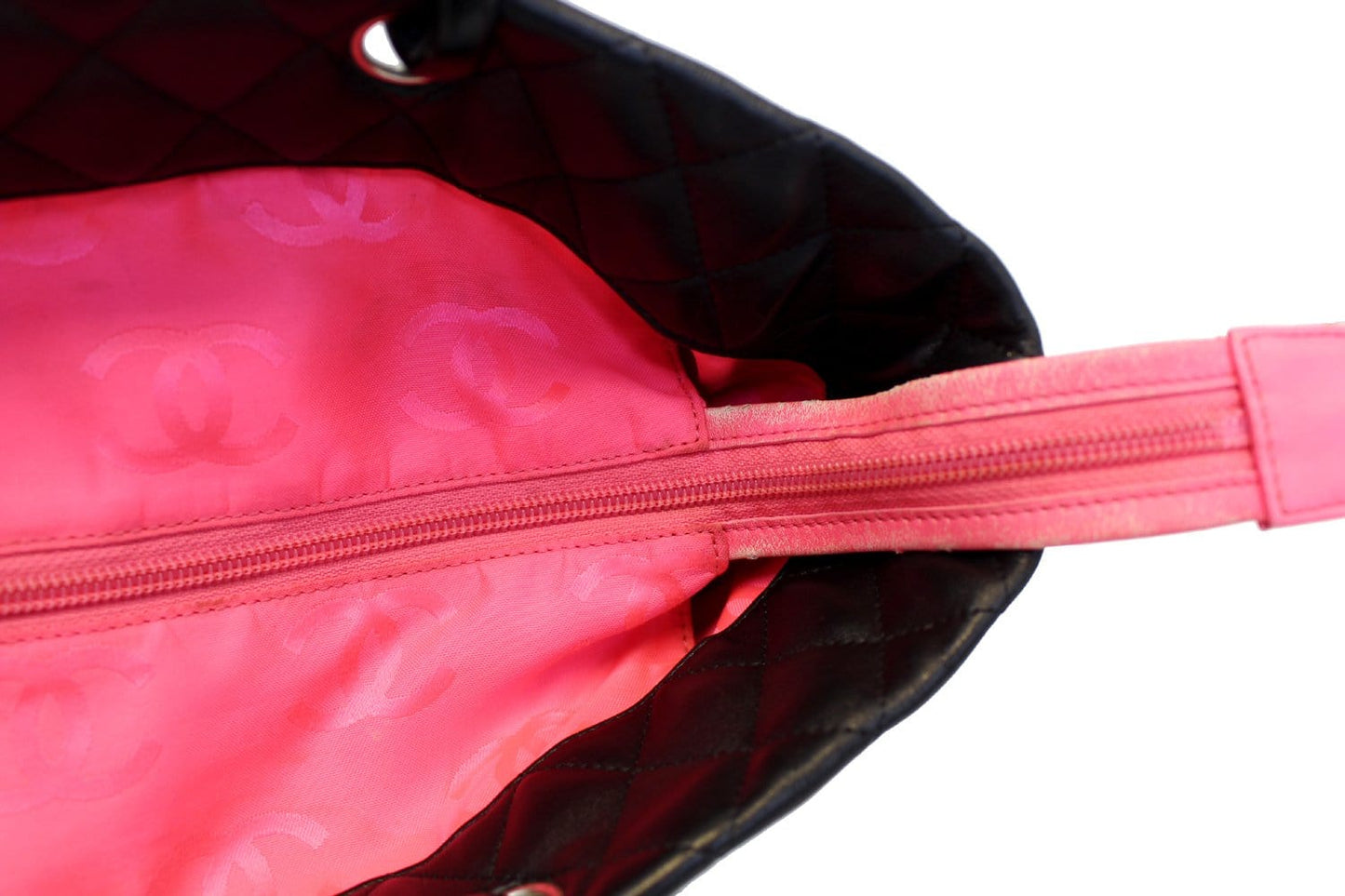 CHANEL Black  Leather Large Cambon Tote Bag