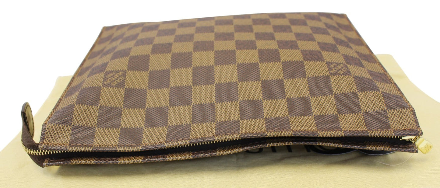 LOUIS VUITTON Damier Ebene Poche Toilette 25 Cosmetic Pouch