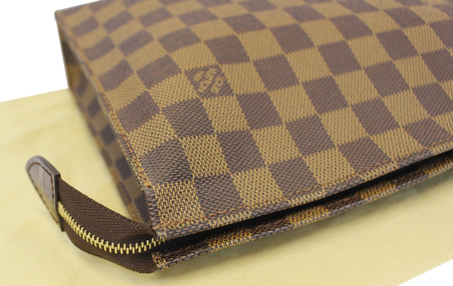 LOUIS VUITTON Damier Ebene Poche Toilette 25 Cosmetic Pouch
