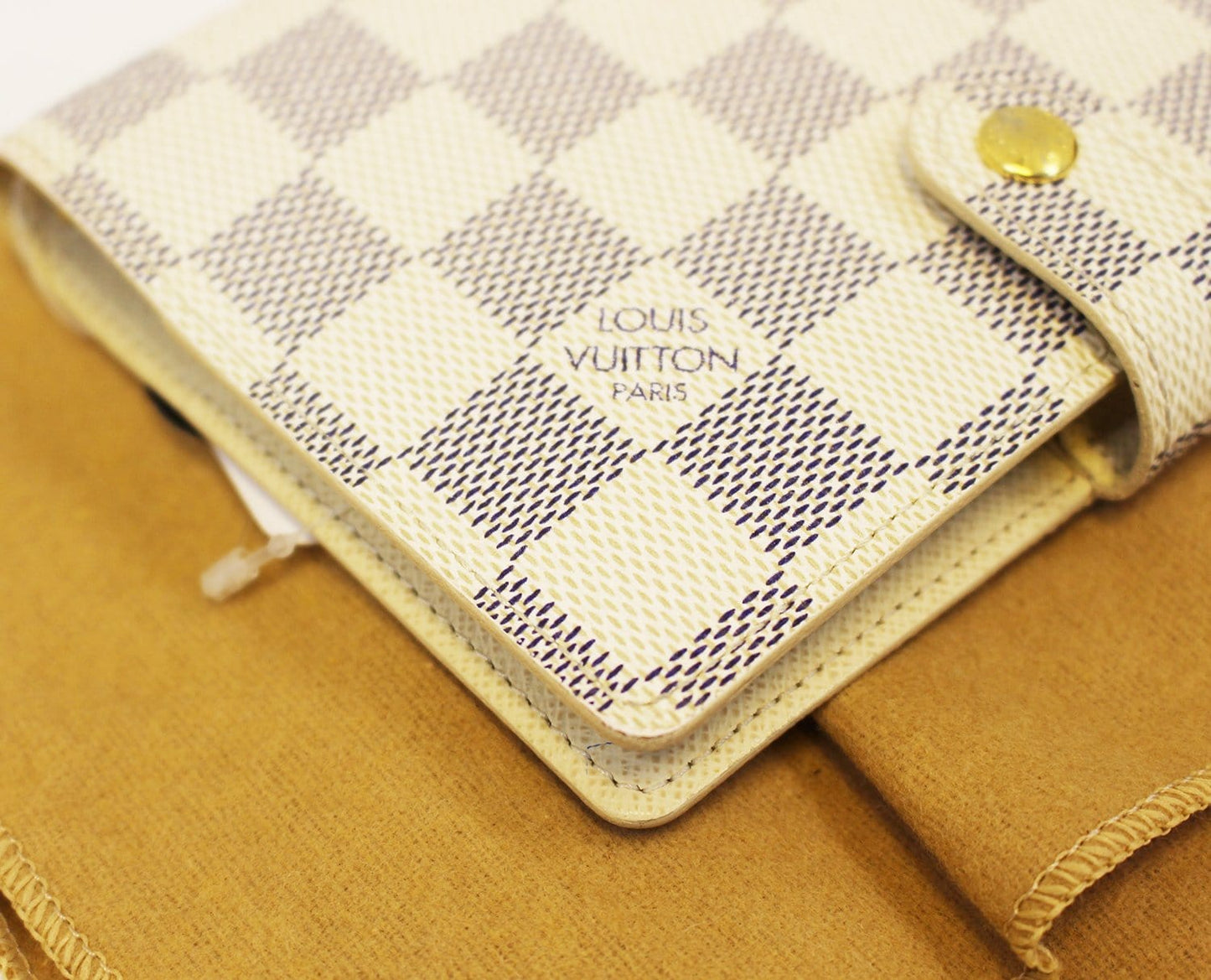 LOUIS VUITTON Damier Azur Agenda PM Day Planner Cover
