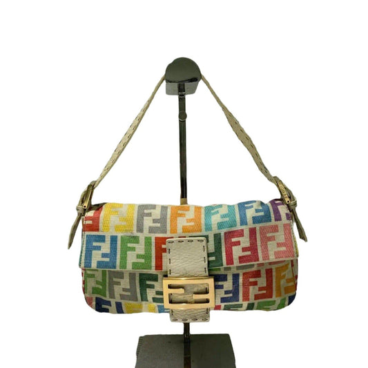 Fendi Baguette   Multicolor FF Zucca Canvas