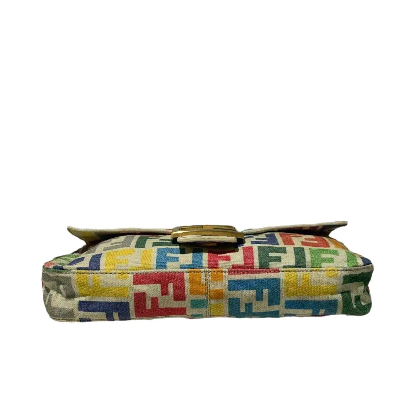 Fendi Baguette   Multicolor FF Zucca Canvas