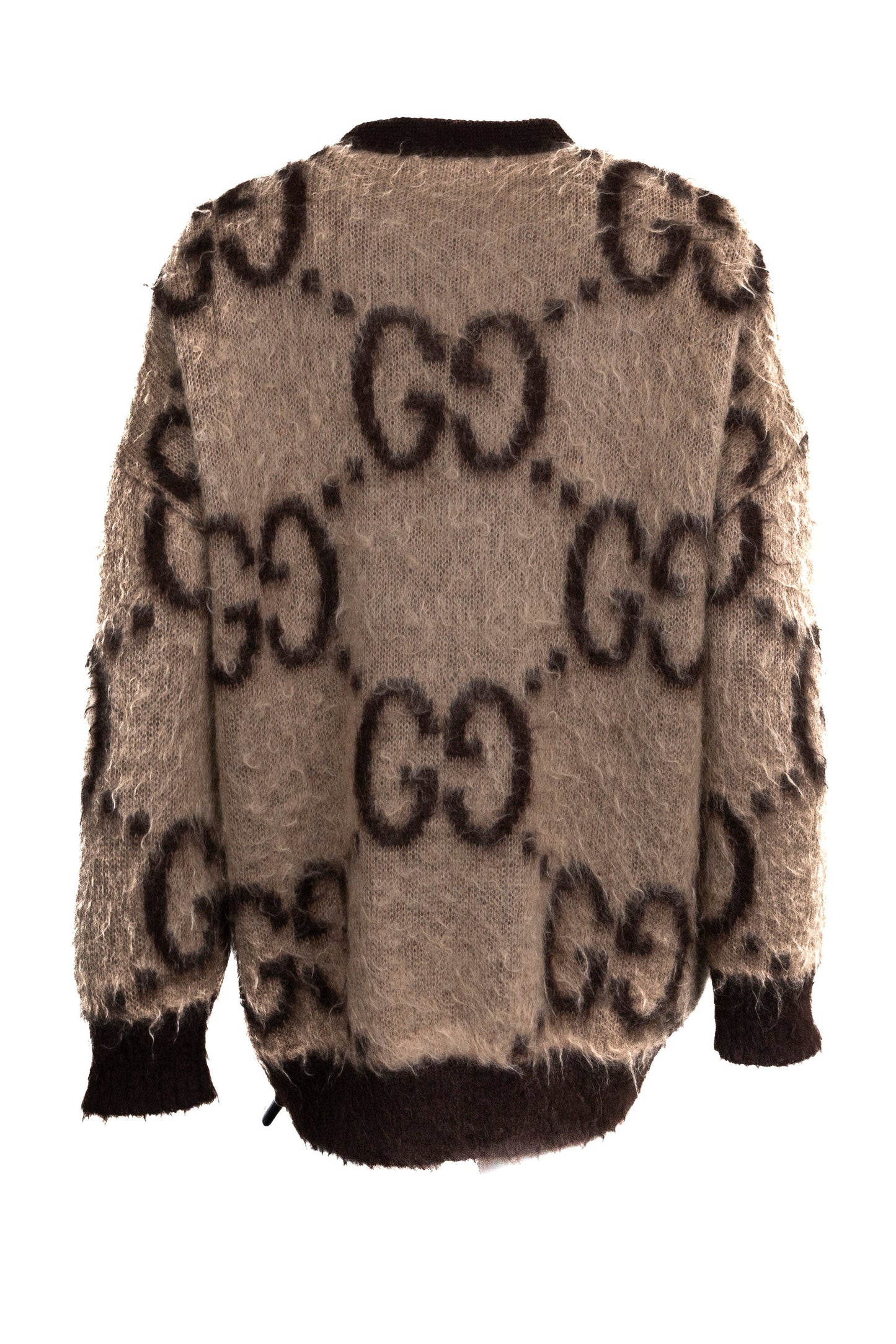 GUCCI Giant GG Chunky Knit Brown