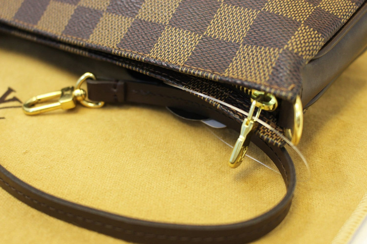 LOUIS VUITTON Damier Ebene Navona Pouch Handbag
