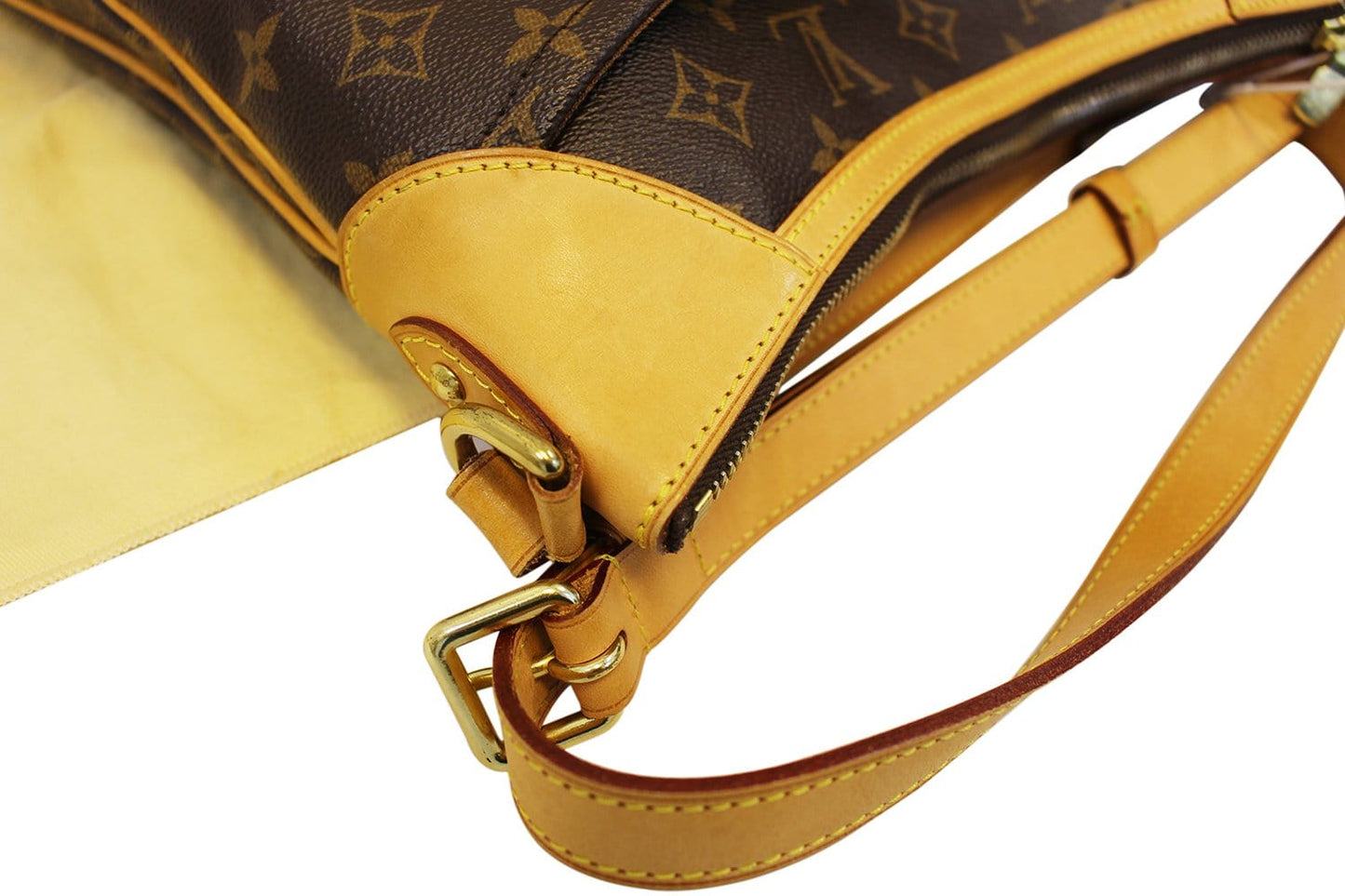 LOUIS VUITTON Monogram Canvas Brown Odeon MM Shoulder Bag