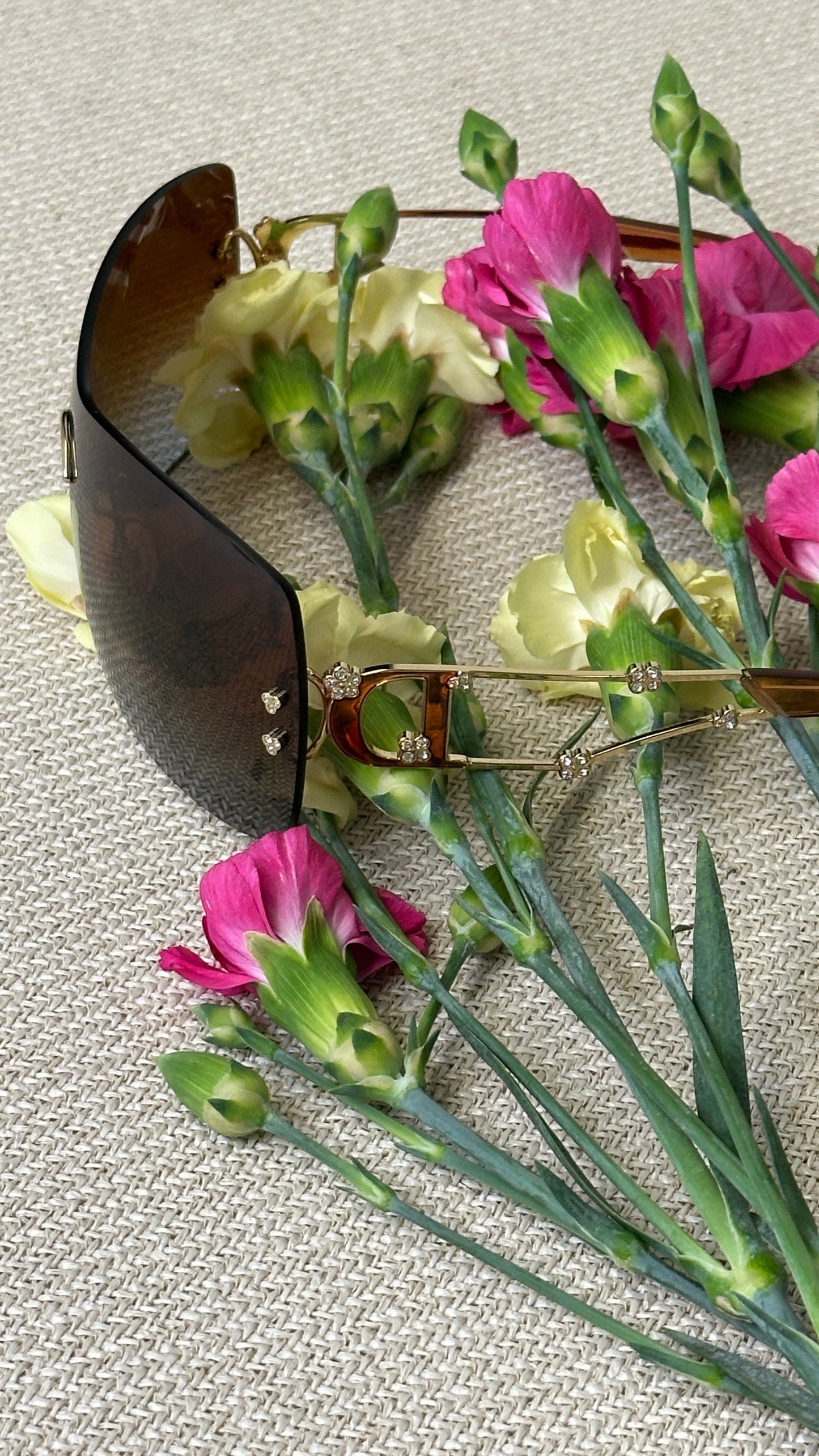 CHRISTIAN DIOR Sweetest Dior Sunglasses Crystal Flowers