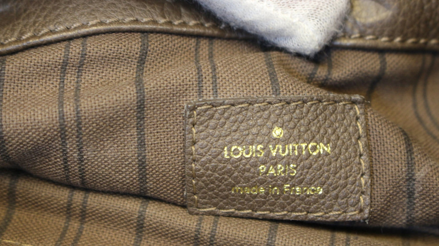 LOUIS VUITTON Terre Monogram Empreinte Leather Artsy MM Shoulder Bag