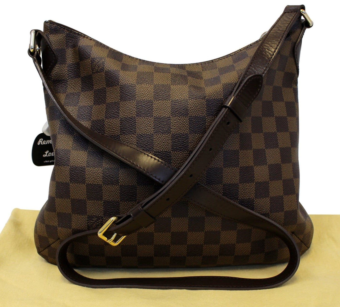 LOUIS VUITTON Damier Ebene Bloomsbury PM Crossbody Bag