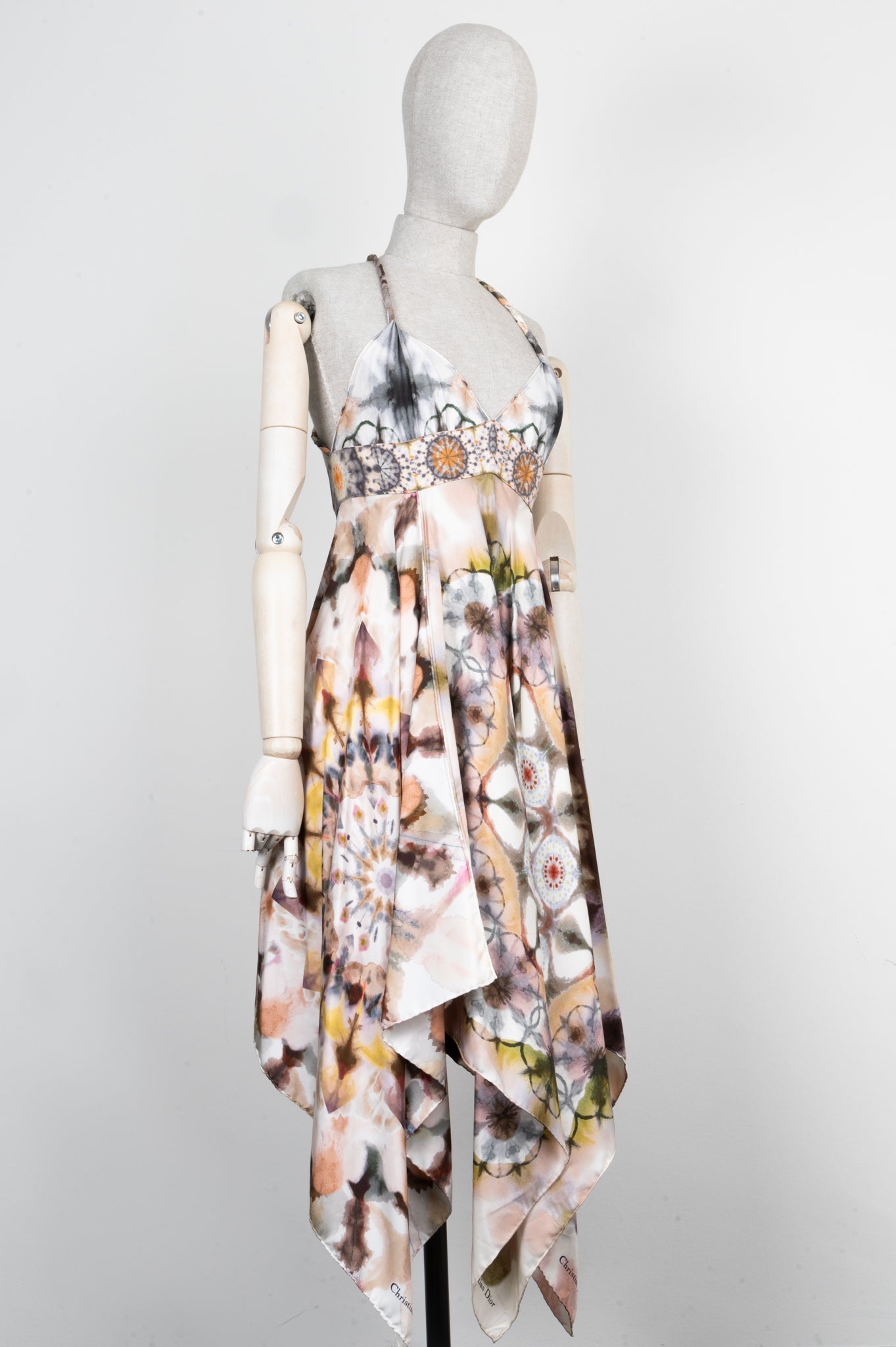 CHRISTIAN DIOR Dress Silk Watercolor Dress