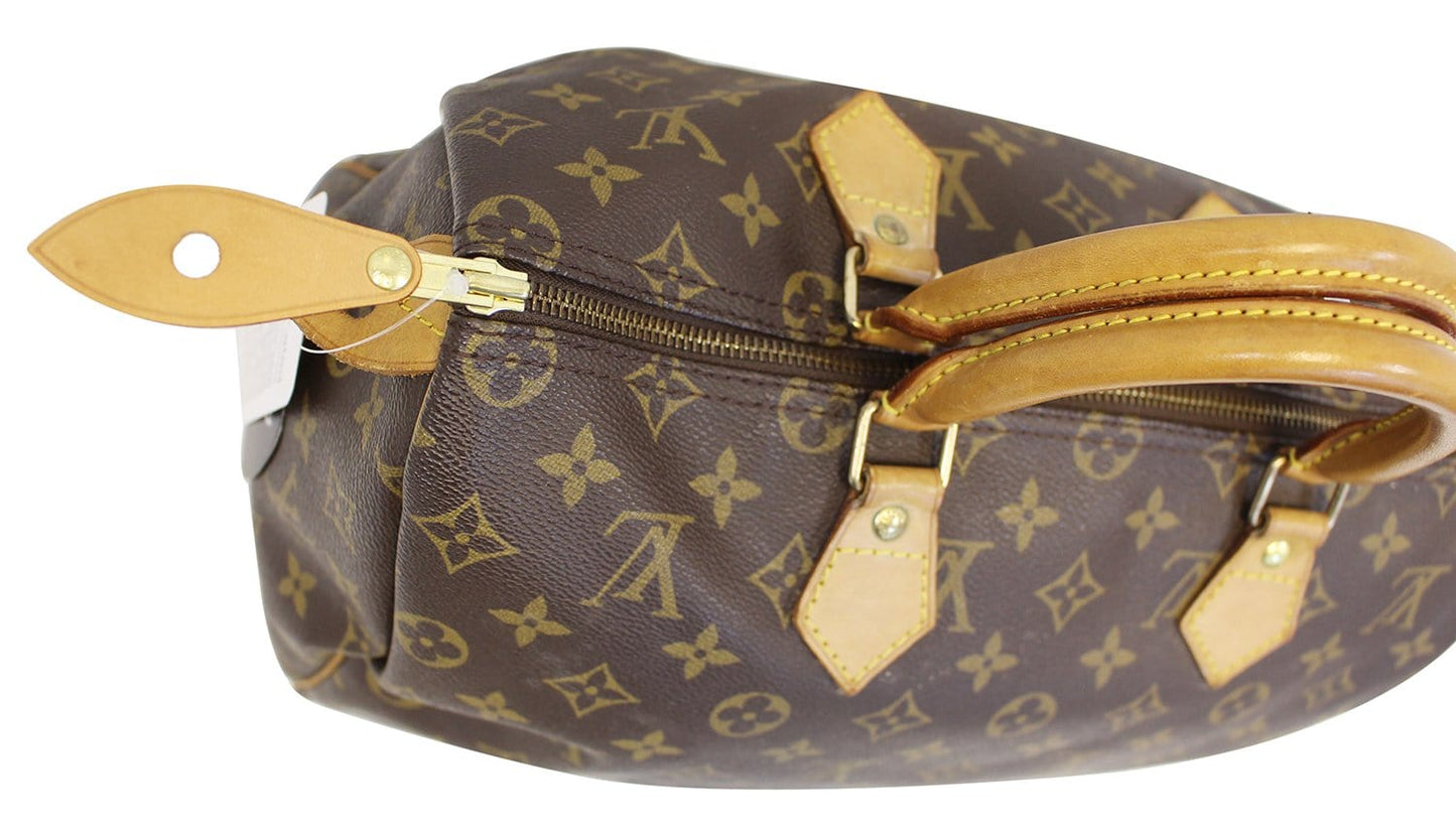 LOUIS VUITTON  Satchel Bag Monogram Canvas Speedy 35 Brown