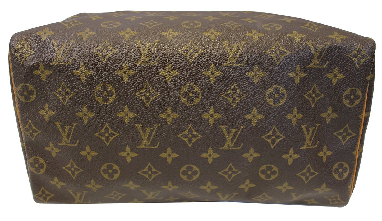 LOUIS VUITTON  Satchel Bag Monogram Canvas Speedy 35 Brown