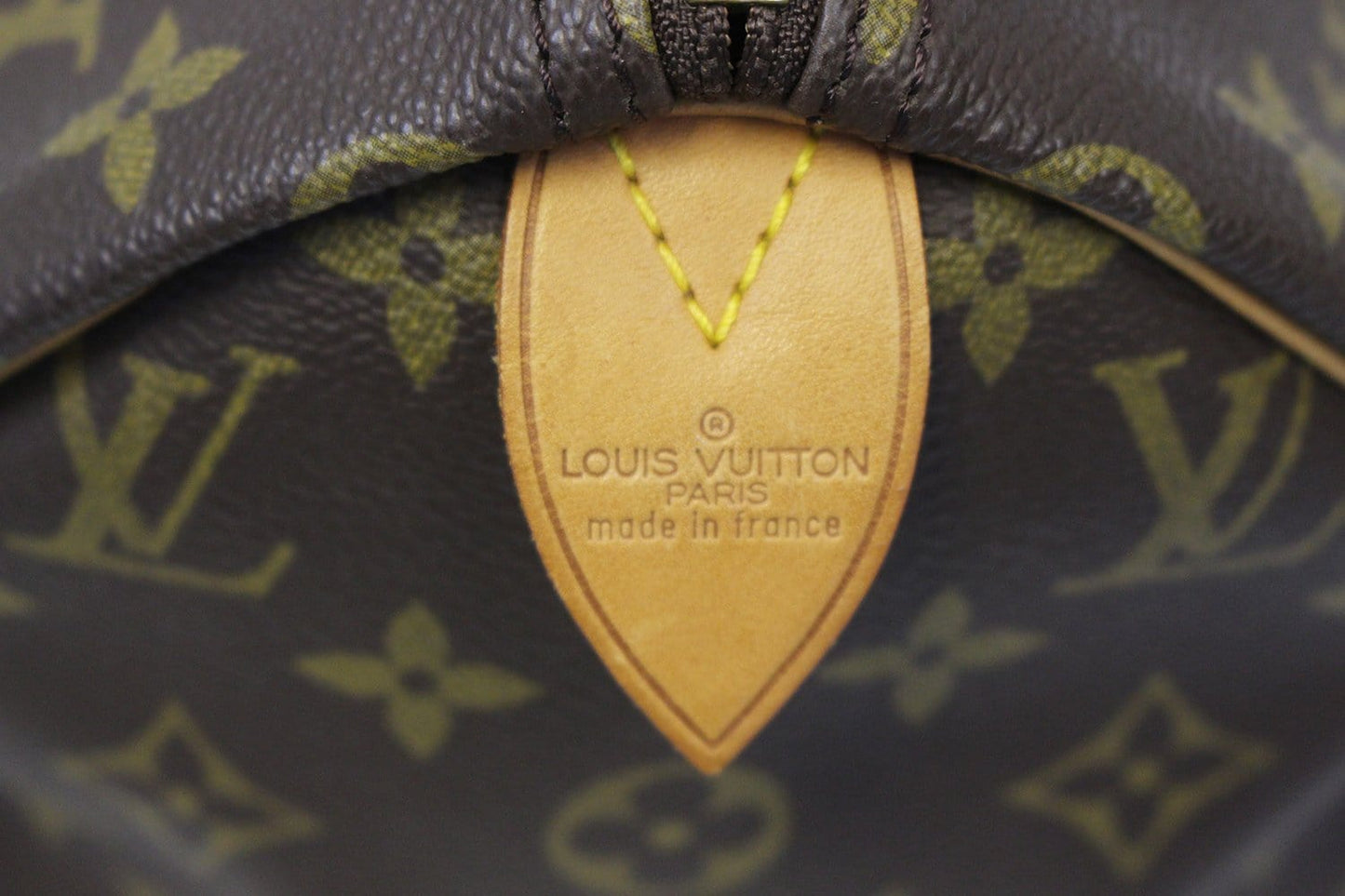 LOUIS VUITTON Monogram Canvas Speedy 30 Brown Satchel Bag